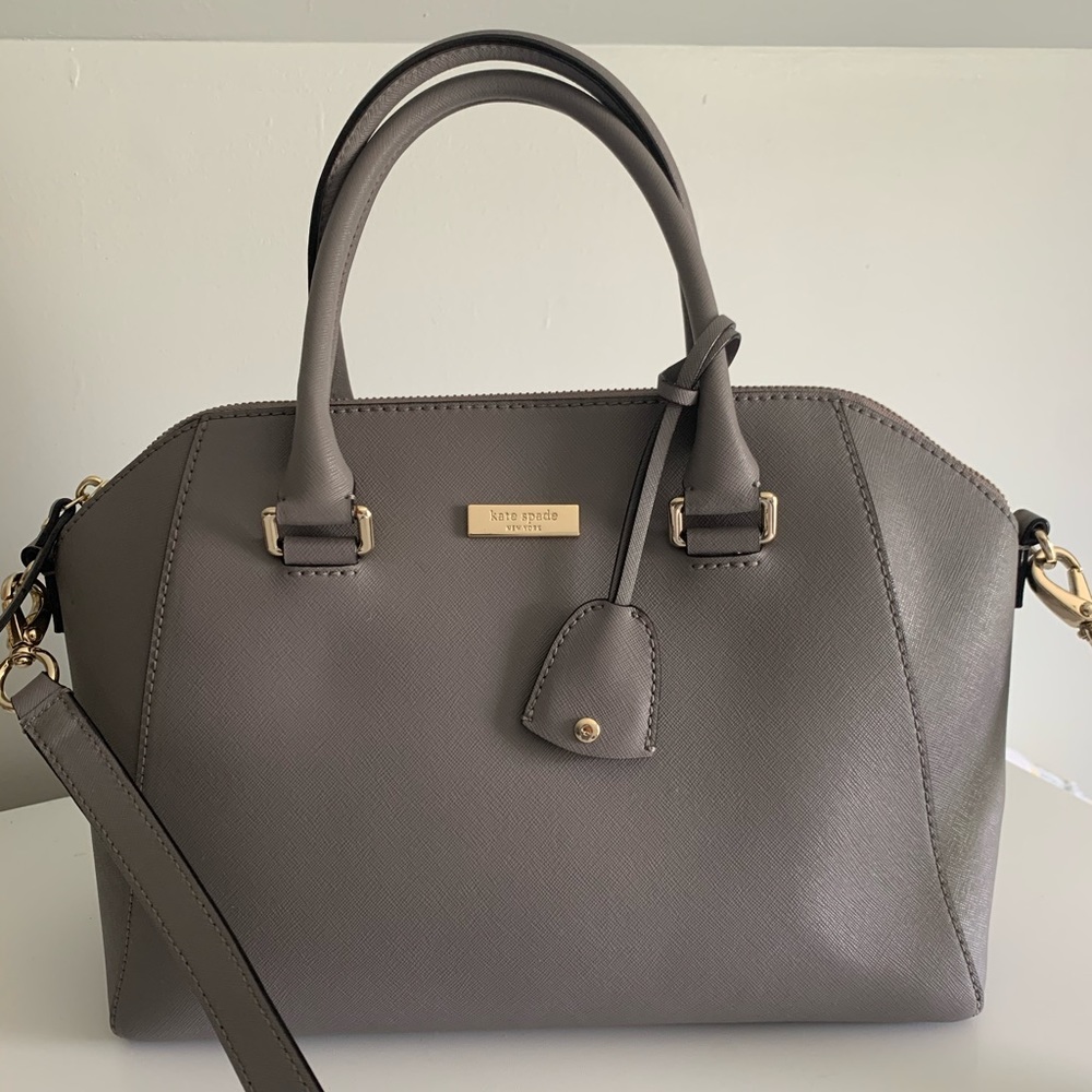 Grey Kate Spade Purse